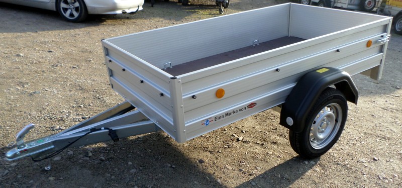 TPV EU2 AL - Aluminium-Anhänger 2,03 x 1,08 x 0,35 m / 750 kg